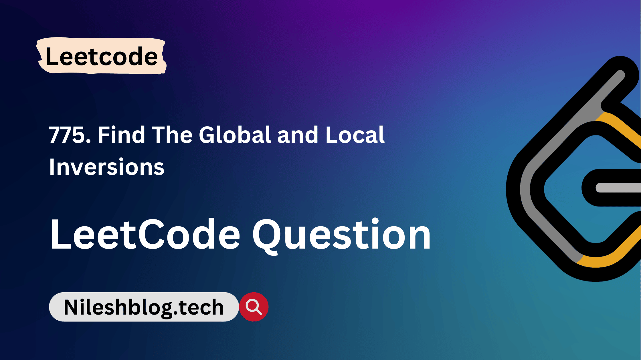 Leetcode 755. find the global and local incersions