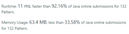 Result Analysis Java stack